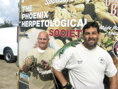 russ johnson and dan marchand of the phoenix herpetological society